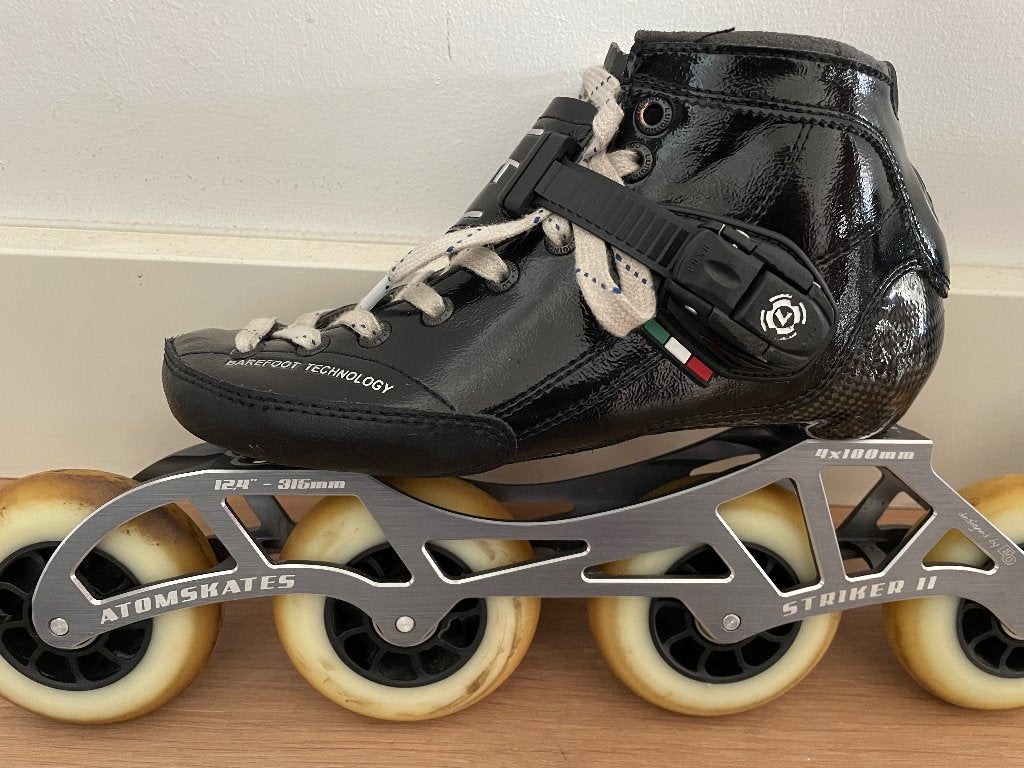 Luigino Strut Atomskates Striker II maat 36 goede staat!, Sport en Fitness, Skeelers, Overige merken, Zo goed als nieuw, Inline skates 4 wielen
