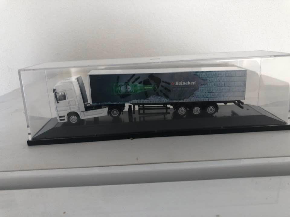 heineken model   mini  vrachtwagen, Ophalen of Verzenden, Zo goed als nieuw, Overige typen, Heineken