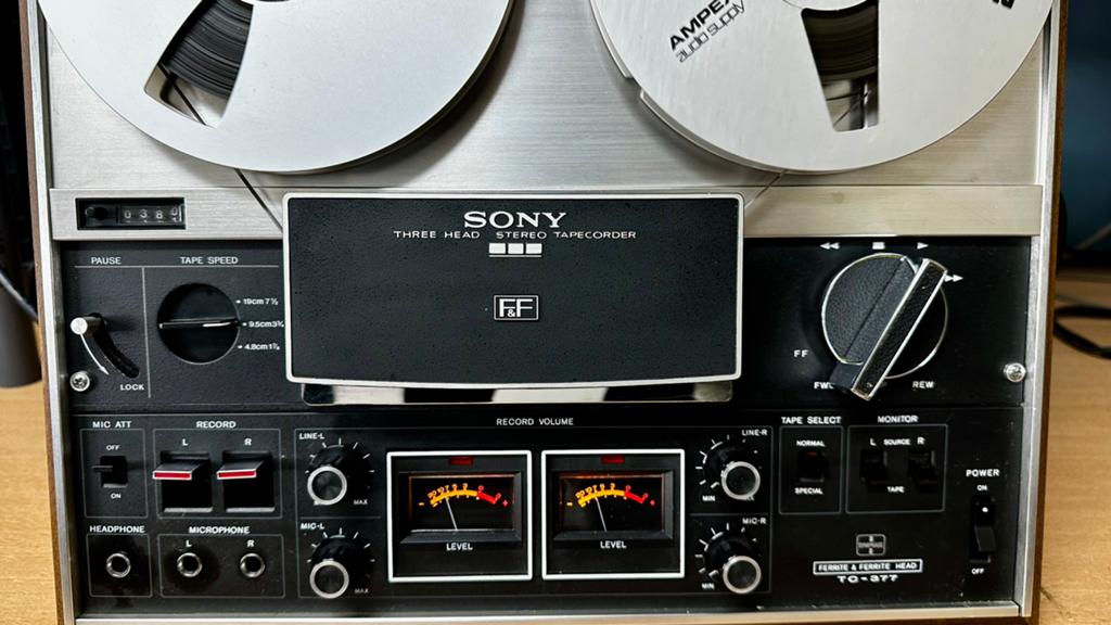Prachtige Sony TC- 377 bandrecorder, Ophalen, Bandrecorder, Met stofkap