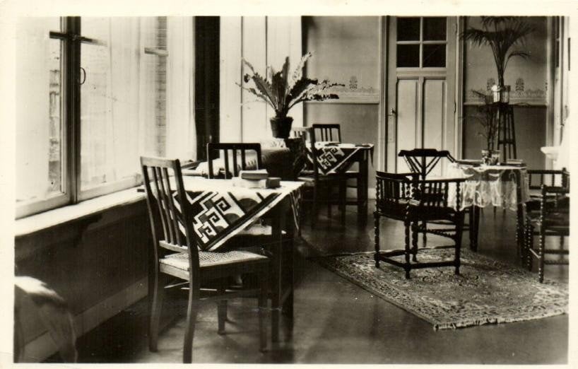 Biss. Retraitehuis De Thabor, Rotterdam - interieur - 1957 g, Ophalen of Verzenden, 1940 tot 1960, Gelopen, Zuid-Holland
