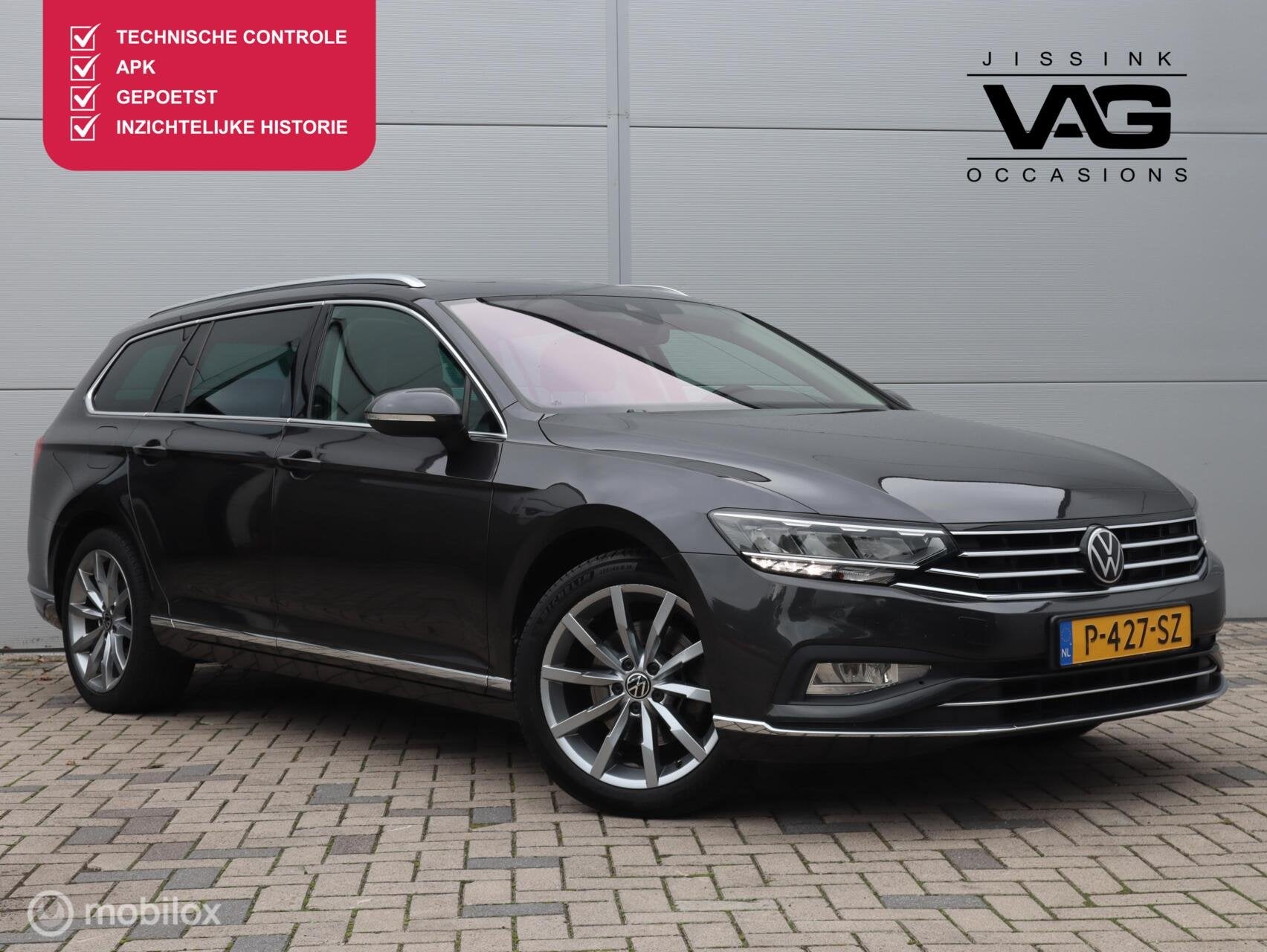 Volkswagen Passat 1.5 TSI Automaat Trekhaak Pano LED Camera, Dealer onderhouden, 4 cilinders, 150 pk, 1379 kg