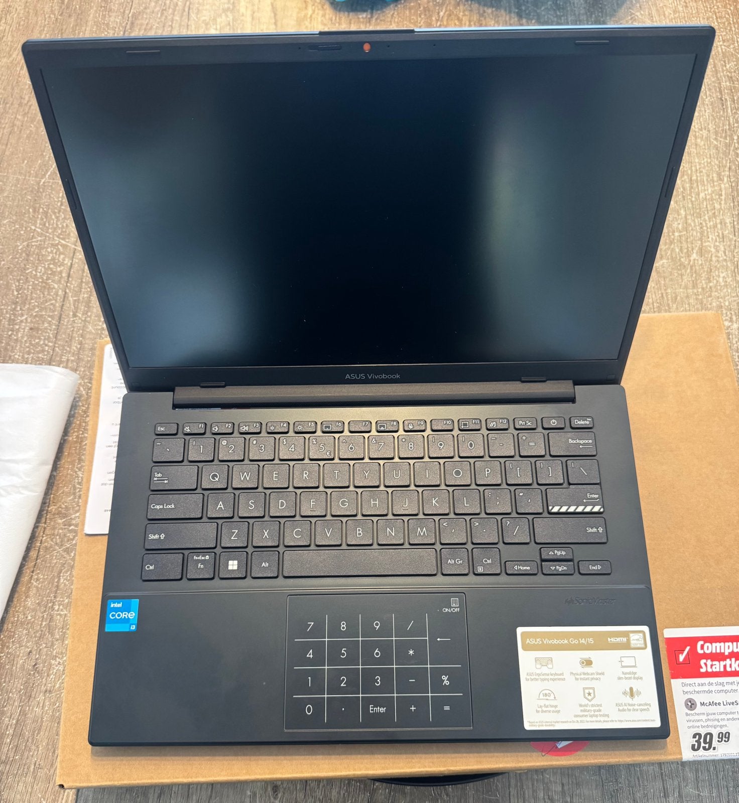 ASUS Vivobook E1404G NIEUW, Computers en Software, Windows Laptops, Qwerty, 8 GB, Nieuw, 14 inch