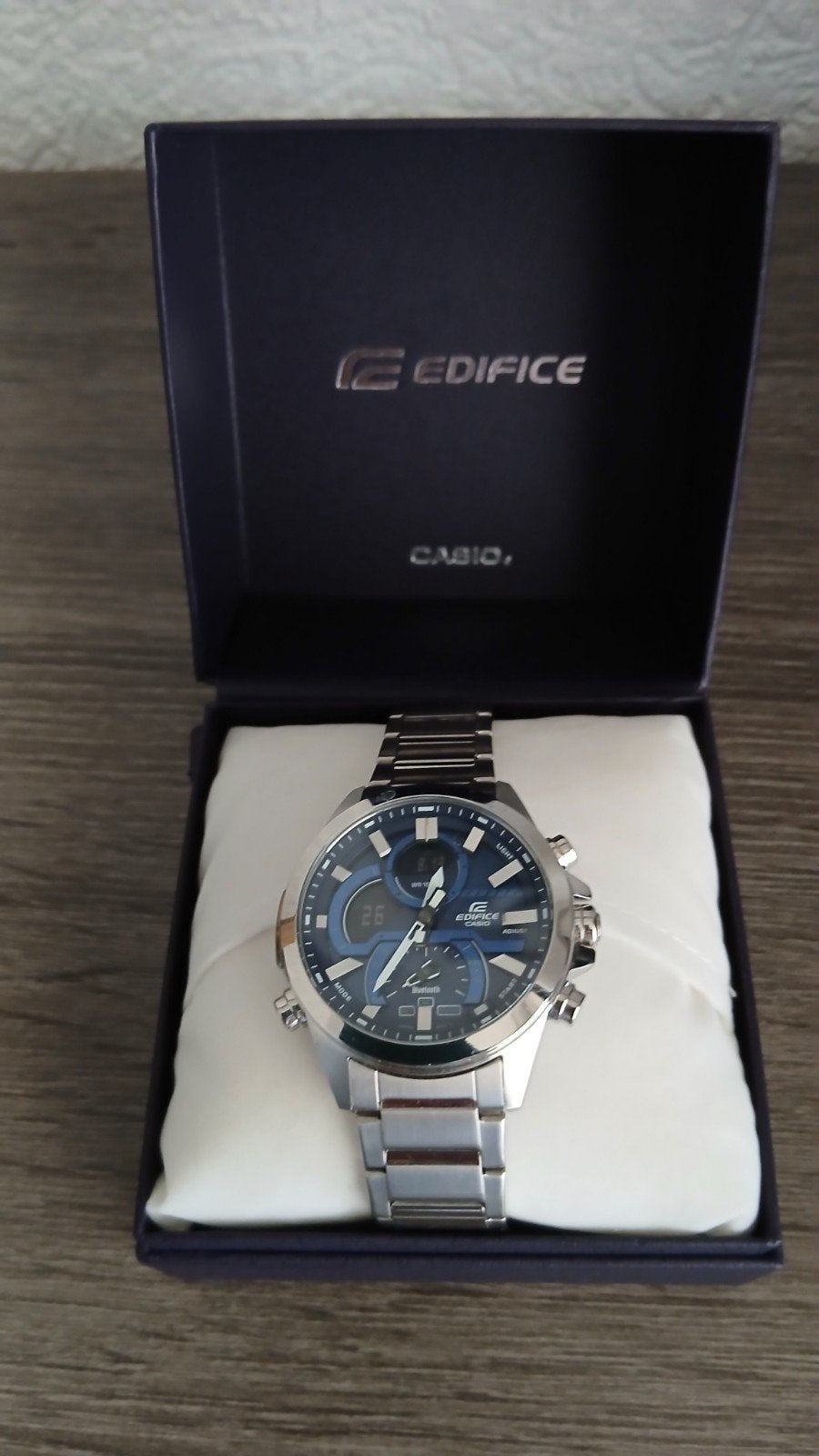 Heren horloge Merk casio.met extra schakelaars er bij., Ophalen, Zo goed als nieuw, Staal, Casio