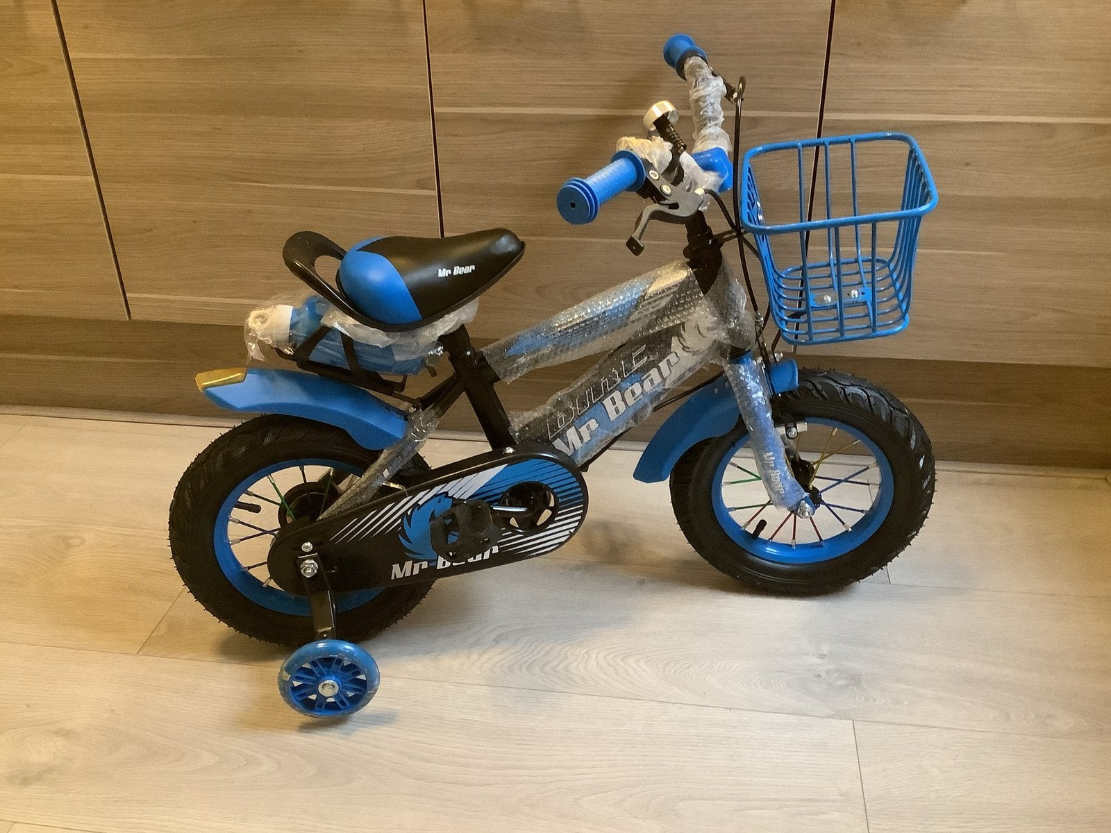 nieuwe sportieve  12 inch kinderfiets MR BEAR, Ophalen, Zijwieltjes, Velgrem, Nieuw