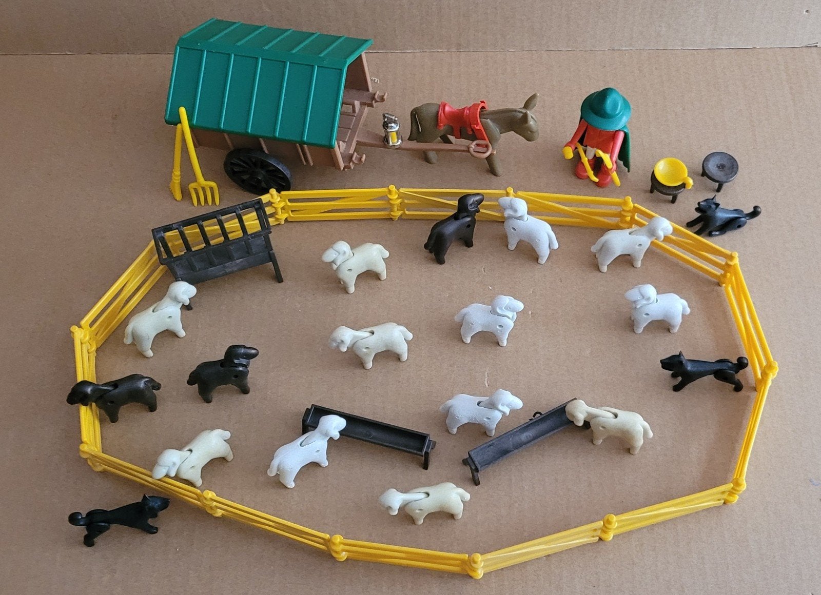 Oude playmobil set 3412 extra schapen, Ophalen of Verzenden, Gebruikt