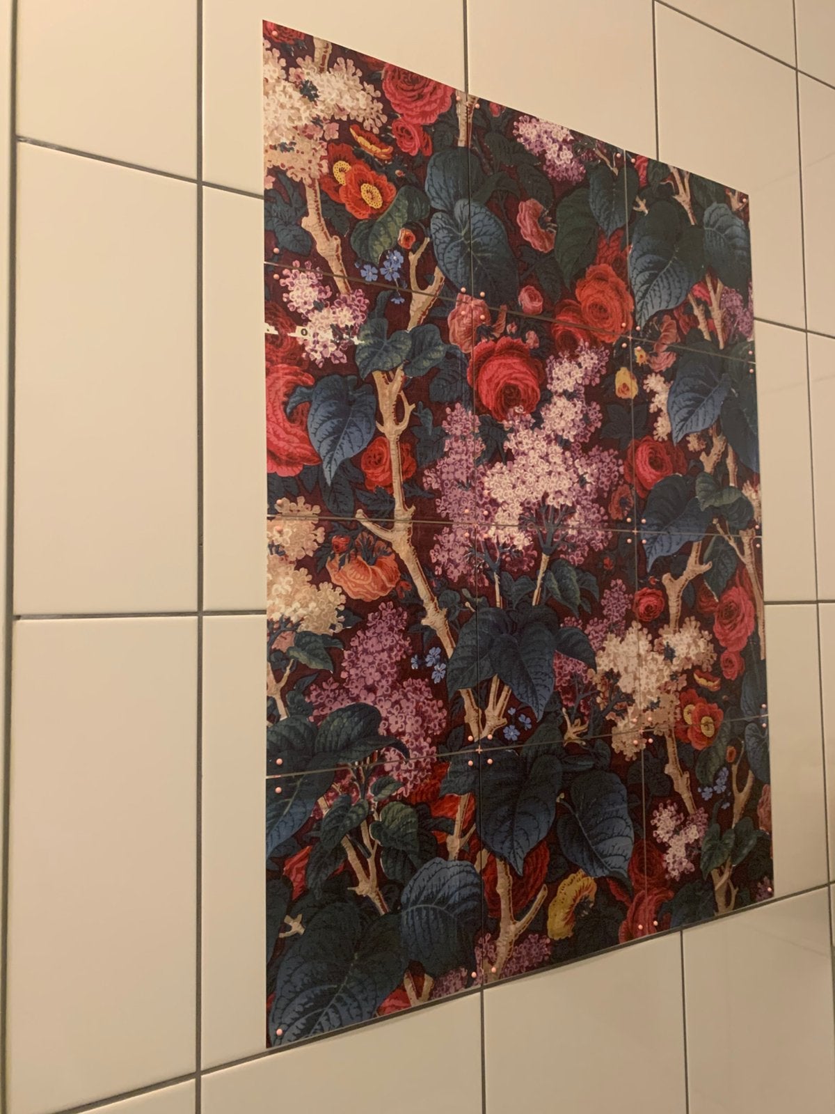 IXXI schilderij wanddecoratie 60x80 roze bloemen als nieuw, Ophalen of Verzenden
