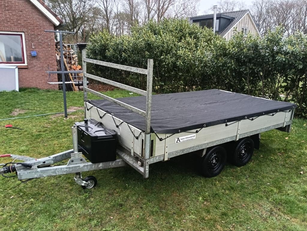 Anssems psx 3000 kg plateau tandem, Auto diversen, Aanhangers en Bagagewagens, Ophalen, Zo goed als nieuw