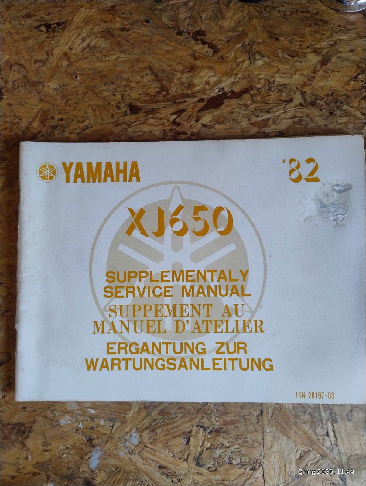 Yamaha XJ650 Service Manual (1982), Verzenden, Yamaha