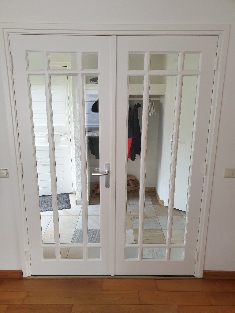 Massief houten binnen deur, Doe-het-zelf en Verbouw, Ophalen, Gebruikt, 120 cm of meer, Binnendeur