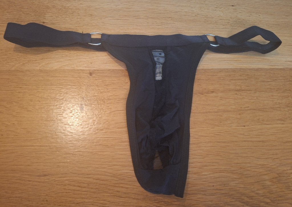 sexy herenstring maat M, Verzenden, Zwart, Overige typen