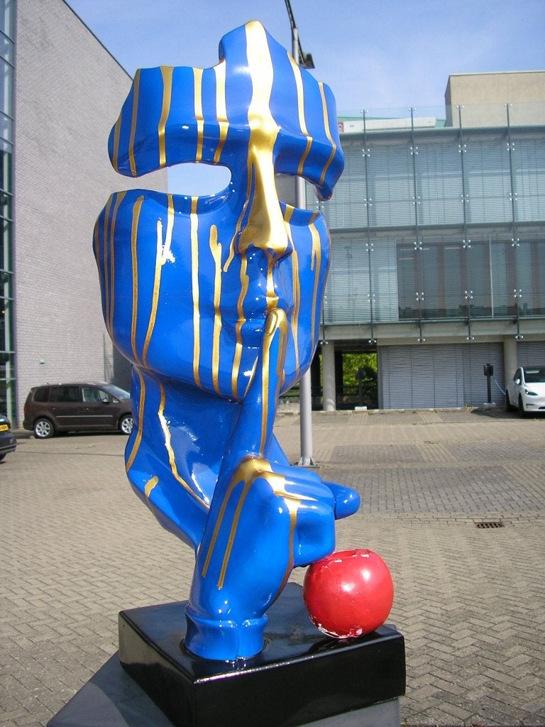 GROOT BEELD SILENCE PLEASE SILENCIO OPHALEN OF VERZENDEN, Antiek en Kunst, Ophalen