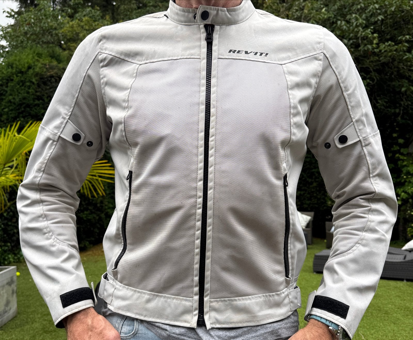 REV'IT! Motorjas Textiel - Lichtgrijs maat XL - 54, Ophalen of Verzenden, Nieuw zonder kaartje, Heren, Jas | textiel