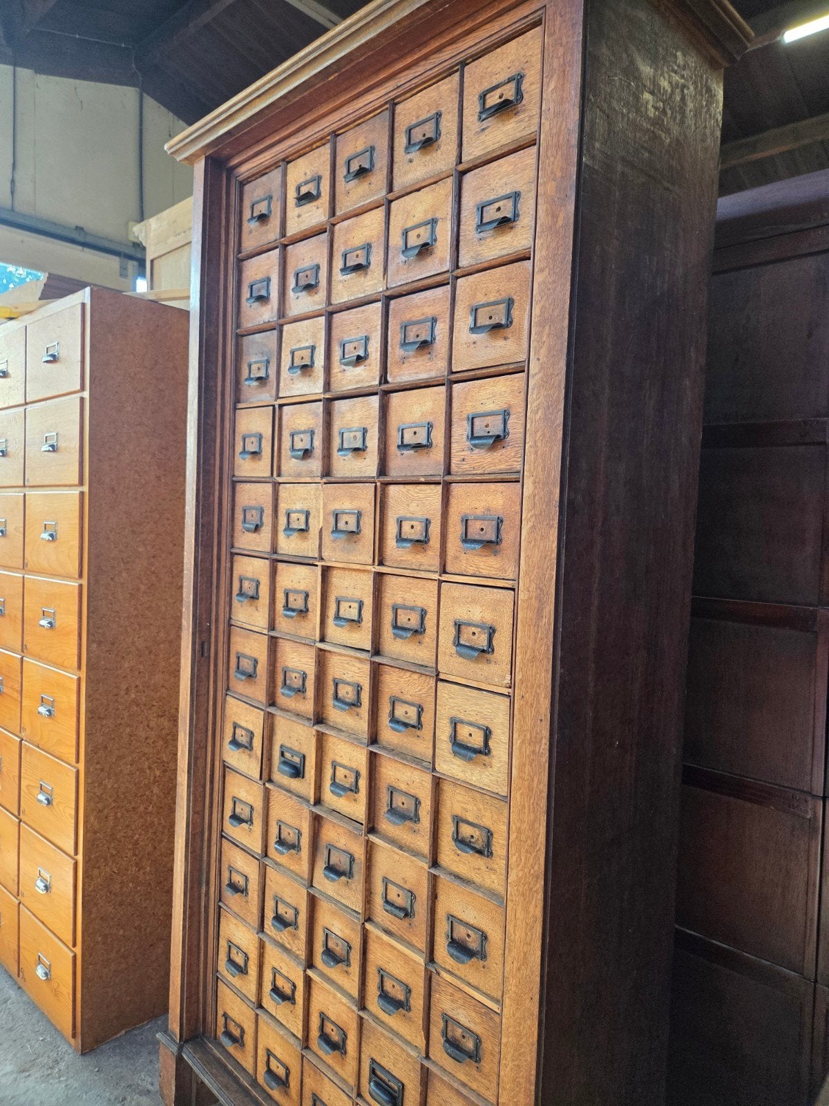 Foto 5 van prachtige antieke apothekerskast ~ ladekast ~ winkelkast