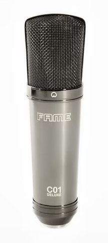 Fame Studio C01 Deluxe Black Chrome - Condensatormicrofoon, Muziek en Instrumenten, Microfoons, Ophalen of Verzenden, Zo goed als nieuw