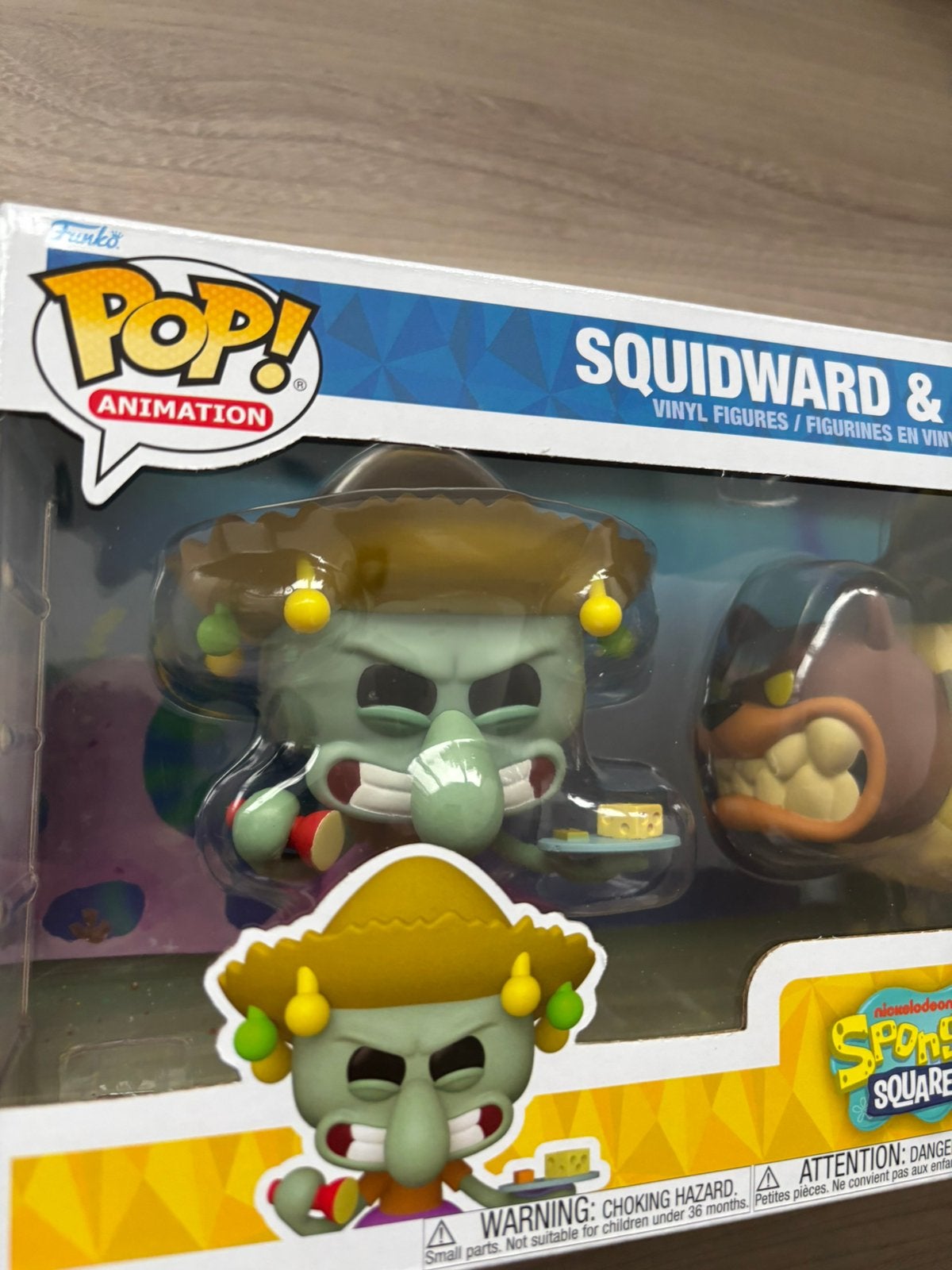Funko Pop! SpongeBob Squidward & Sea Bear 2-Pack, Funko Europe, Ophalen of Verzenden, Zo goed als nieuw, 4th floor, 1 Queen Caroline St, London W6 9YN, Verenigd Koninkrijk