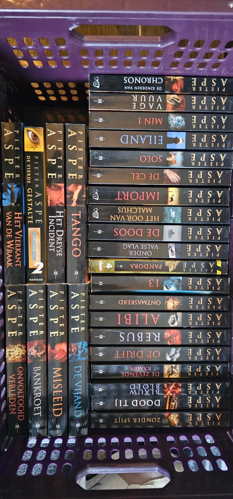 33 boeken van Pieter Aspe, Boeken, Detectives, Gelezen, Ophalen of Verzenden