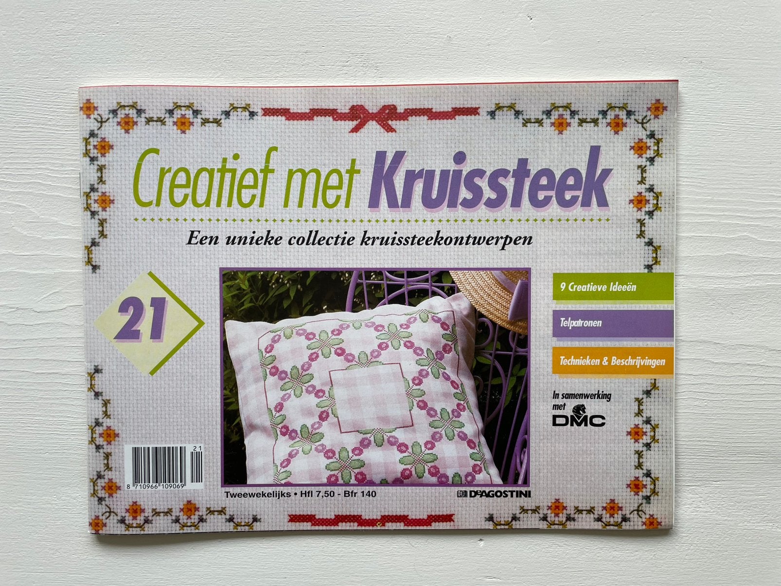 A Creatief met Kruissteek nr 21 / Borduren / Borduurboekje, Ophalen of Verzenden, Zo goed als nieuw, Patroon