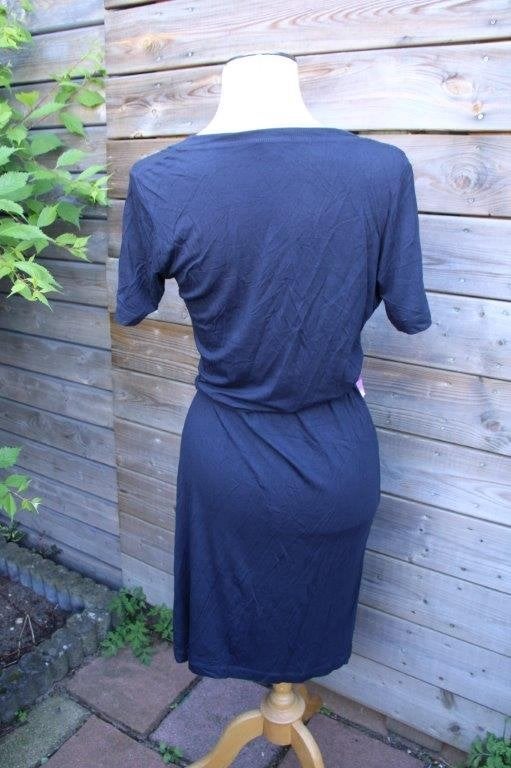 Overslagjurk donkerblauw/ kleur Mart Visser mt 36 Vaste prij, Ophalen of Verzenden, Zo goed als nieuw, Knielengte, Maat 36 (S)