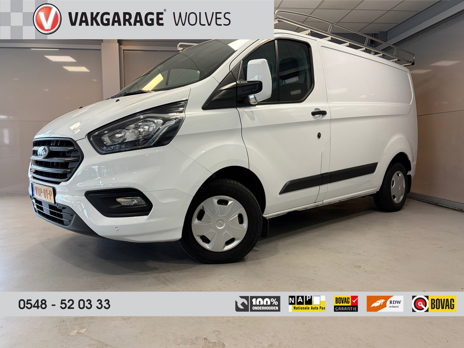 Ford Transit Custom 280 L1H1 Trend 2.0 TDCi | Trekhaak | Imp, Dealer onderhouden, Stof, 4 cilinders, Wit