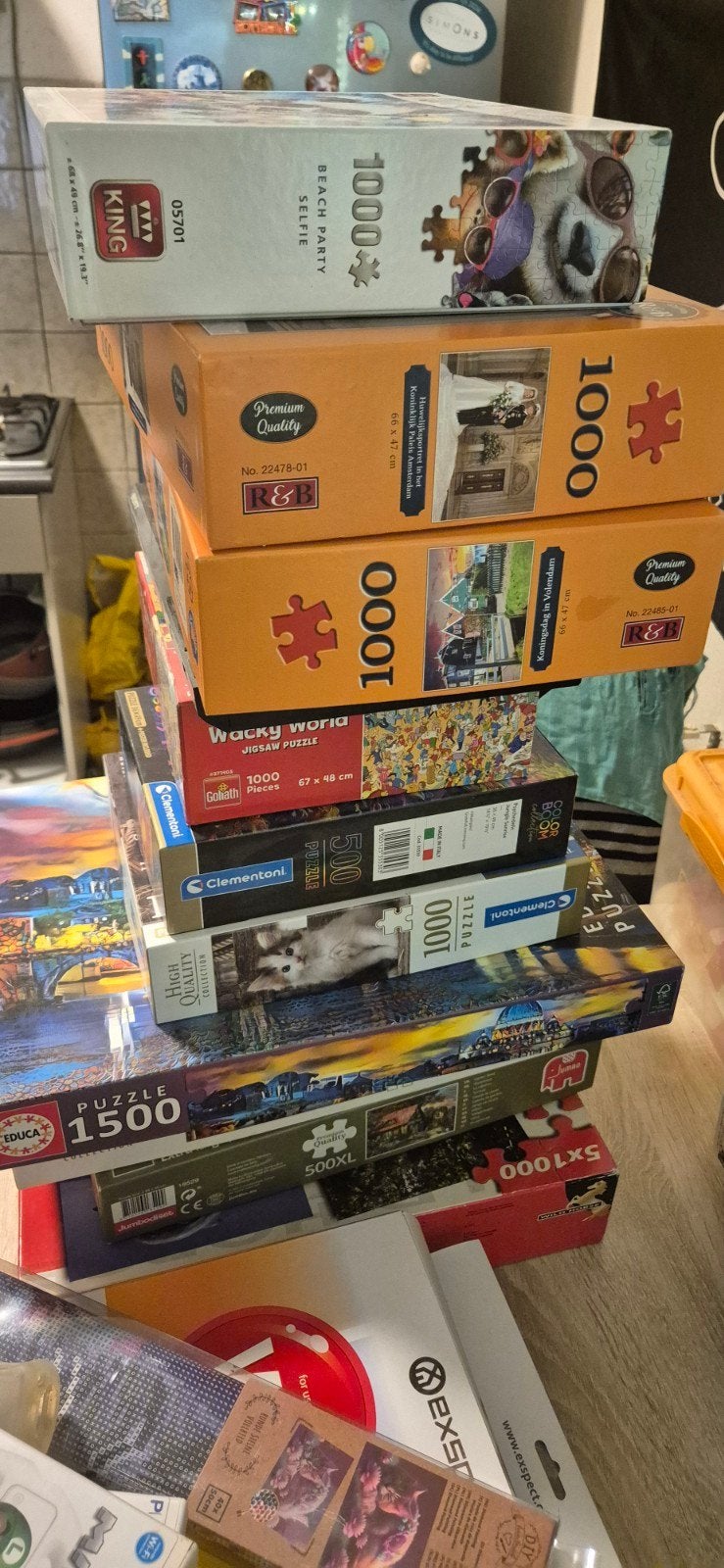 div puzzels  en wii compleet  en dvd, Ophalen, Zo goed als nieuw