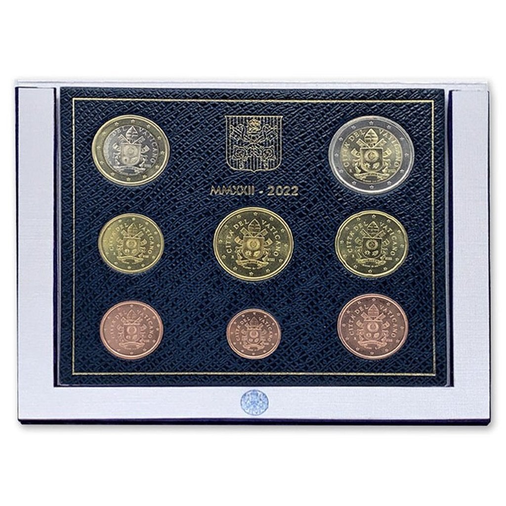 BU set Vaticaan 2022 Blister - 1 cent tm 2 euro, Ophalen of Verzenden, Vaticaanstad, Overige waardes, Setje