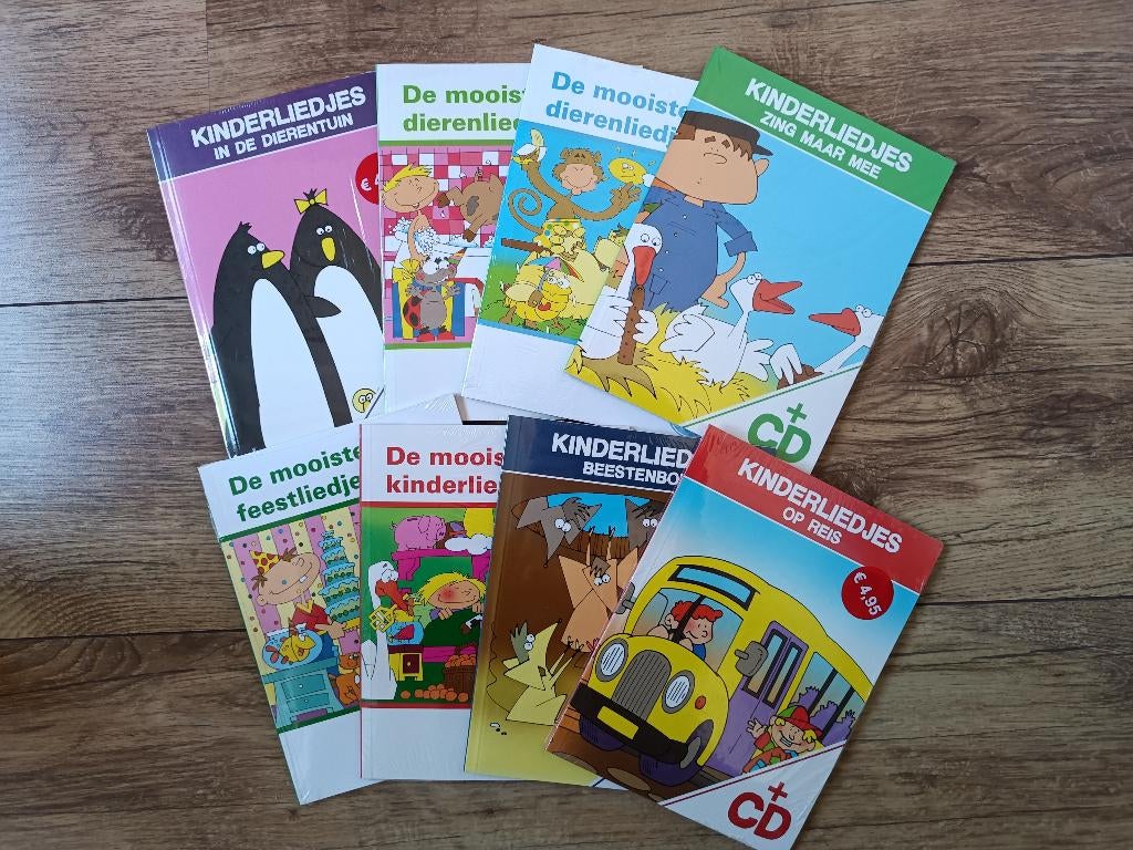 8 Boekjes + CD Kinderliedjes - NIEUW !, Ophalen of Verzenden, Nieuw in verpakking