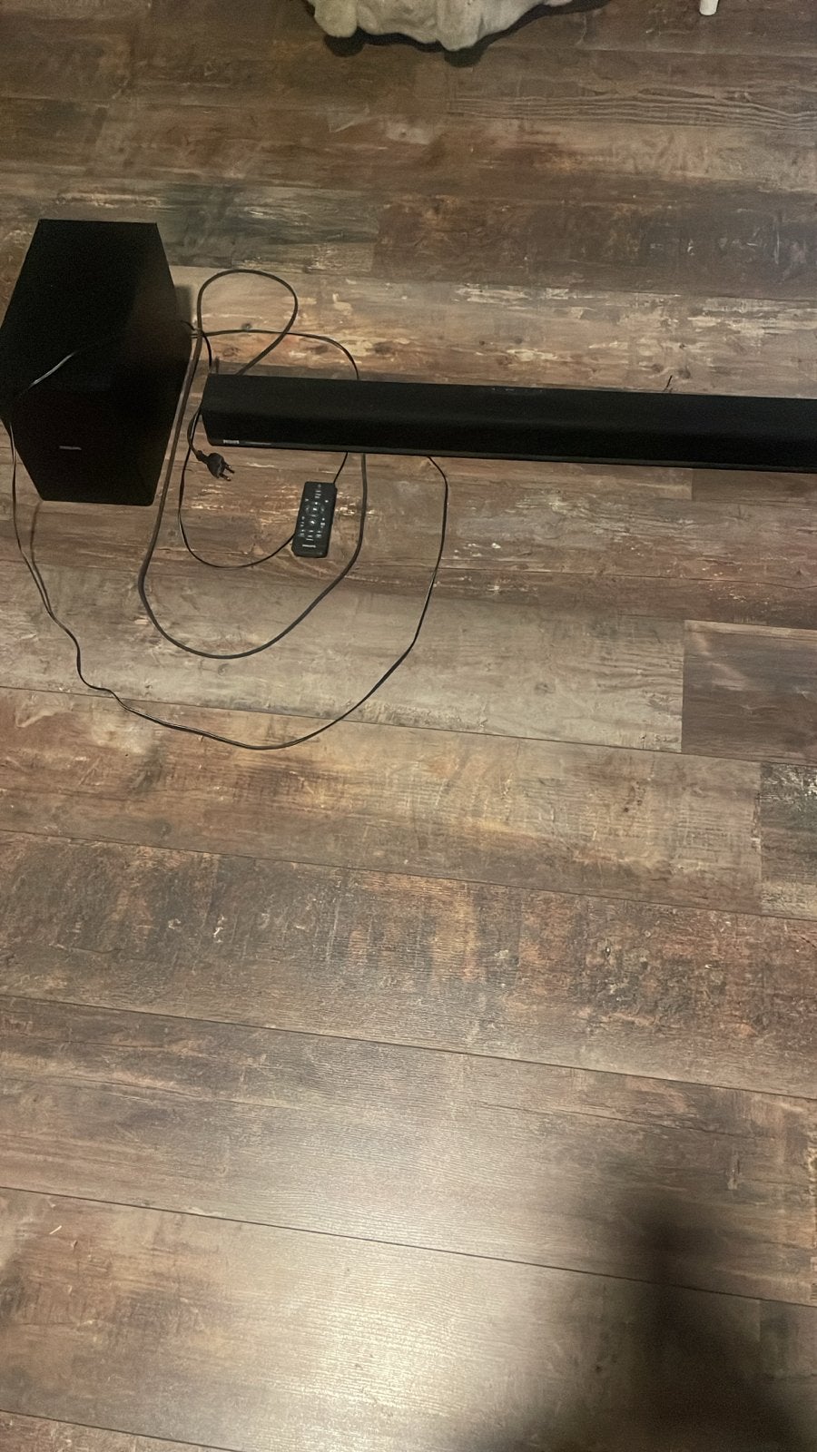 Philips Soundbar met externe subwoofer, Ophalen of Verzenden, Met externe subwoofer, Gebruikt