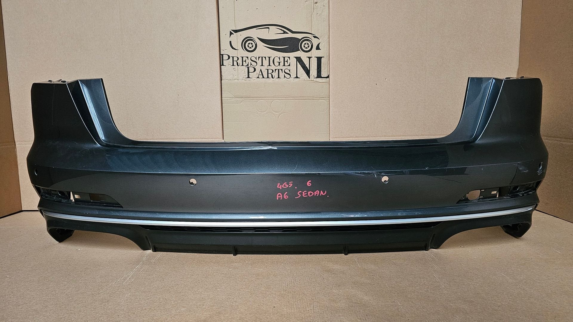 Achterbumper Audi A6 C8 4K S6 Limousine 4xPDC 4K5807511E, Gebruikt, -, Ophalen of Verzenden, Achter