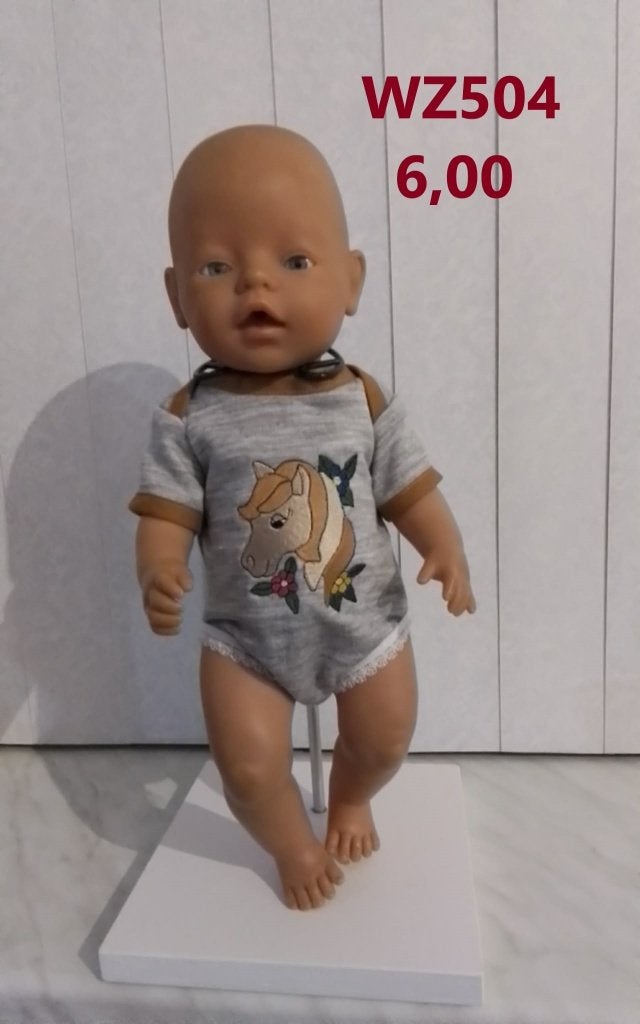 Poppenkleertjes baby born. Rompertje paard. Opbrengst KiKa., Ophalen of Verzenden, Nieuw, Babypop