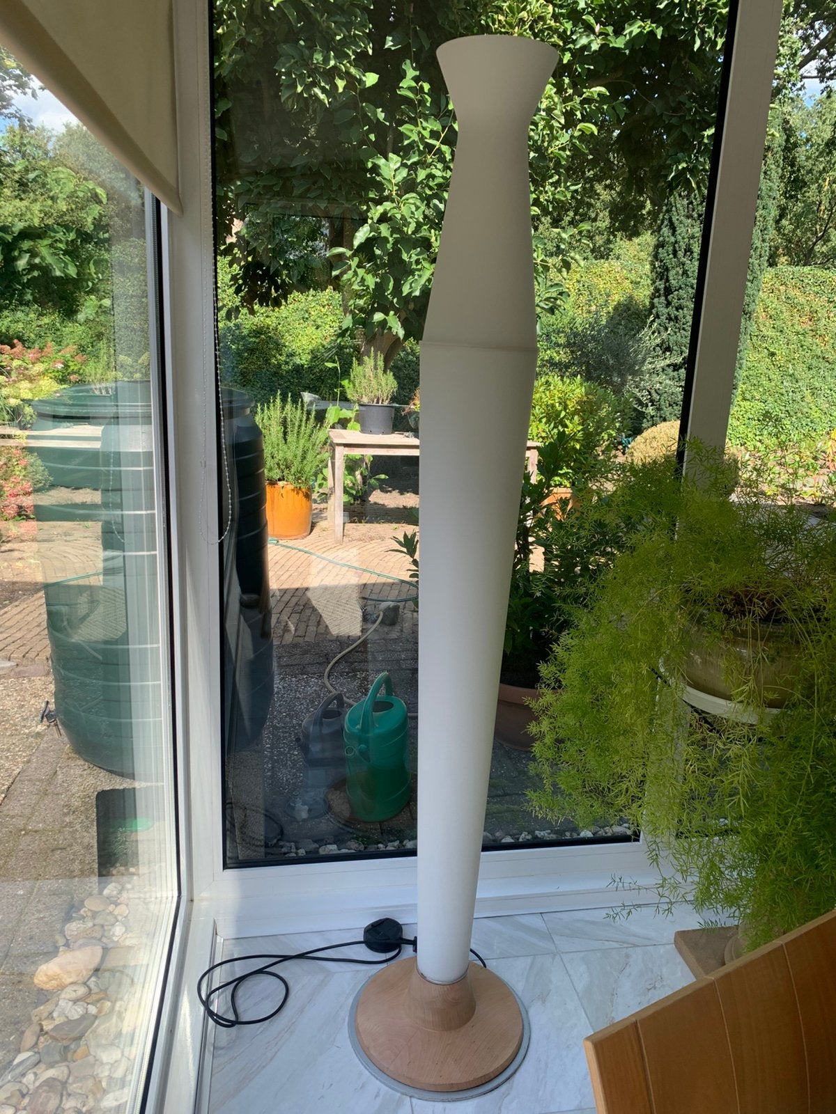 Mooie, Italiaanse staande lamp van Fratelli, Ophalen, Zo goed als nieuw, Glas, 100 tot 150 cm