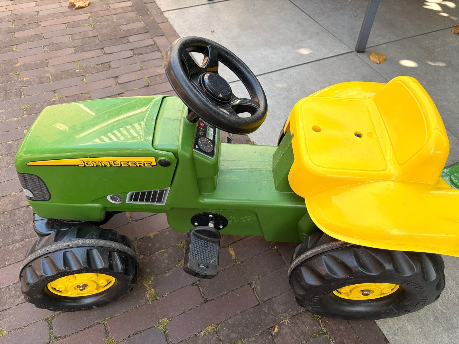 John Deere speelgoed tractor met aanhanger, Ophalen, Gebruikt