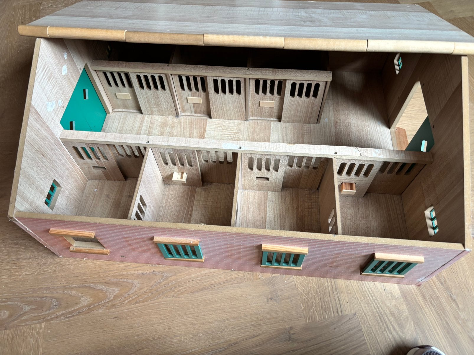 Houten paardenstal, perfect voor schleich, Ophalen, Gebruikt, Overige typen