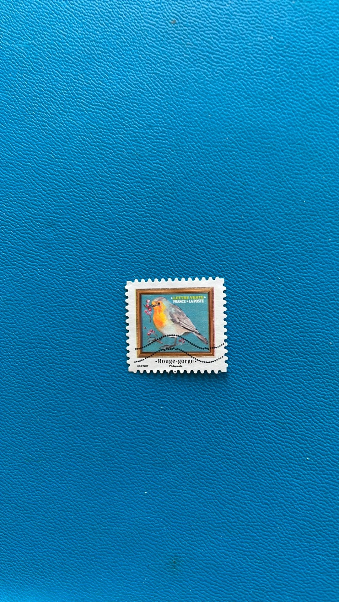 Frankrijk Rood Borst la poste, Verzenden, Gestempeld