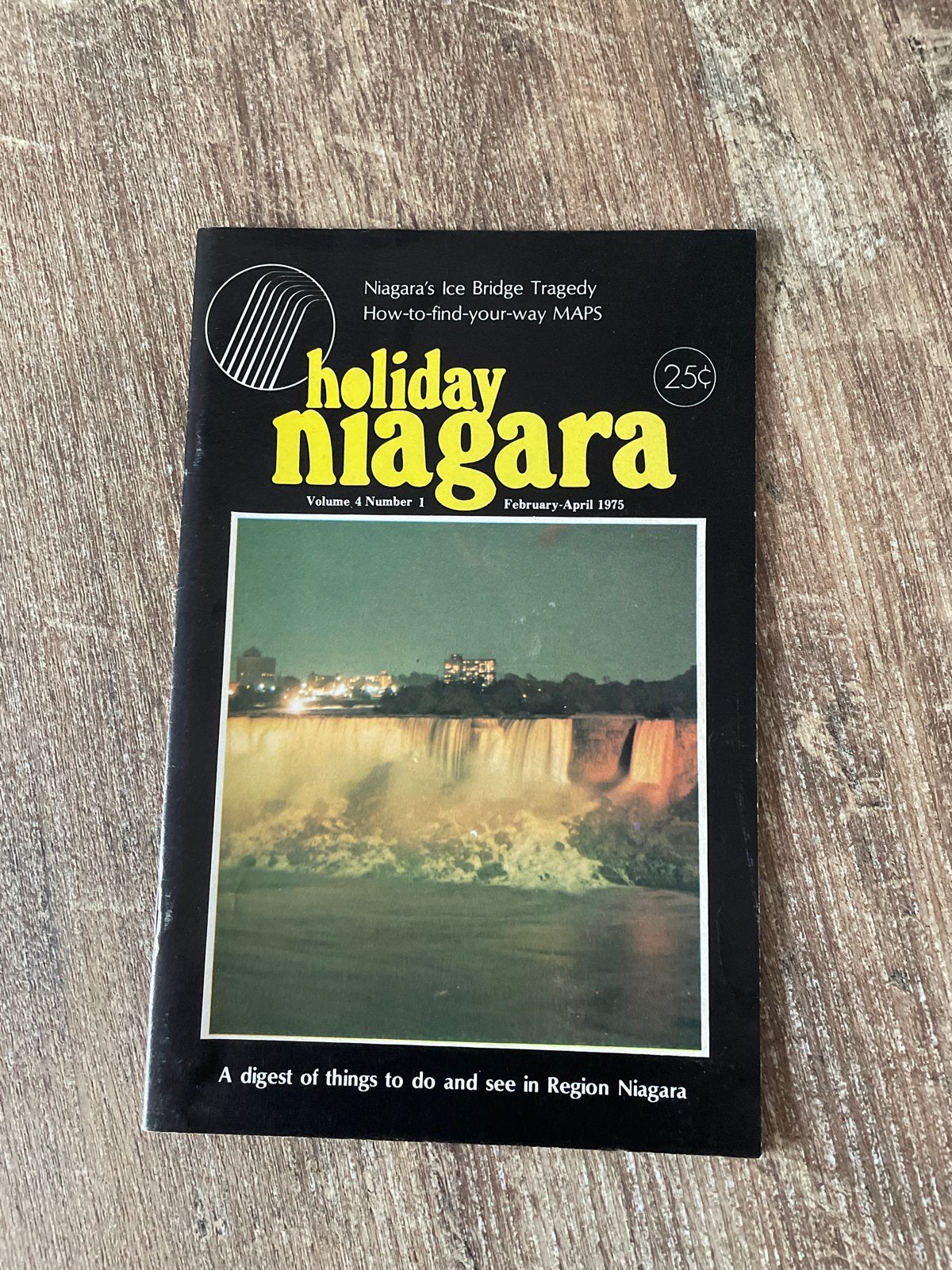 Holiday Niagara Magazine - Februari-April 1975, Ophalen of Verzenden, Noord-Amerika, Brochure, Gelezen
