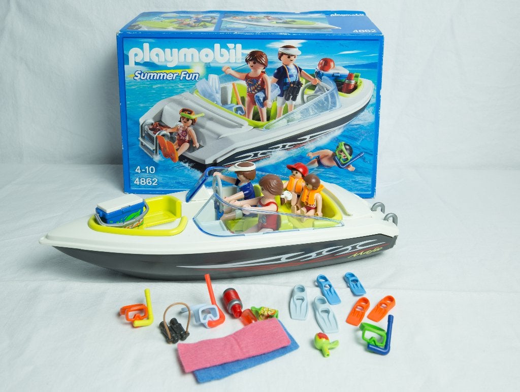 Playmobil Speedboot 4862 z.g.a.n. in doos., Ophalen of Verzenden, Zo goed als nieuw, Complete set