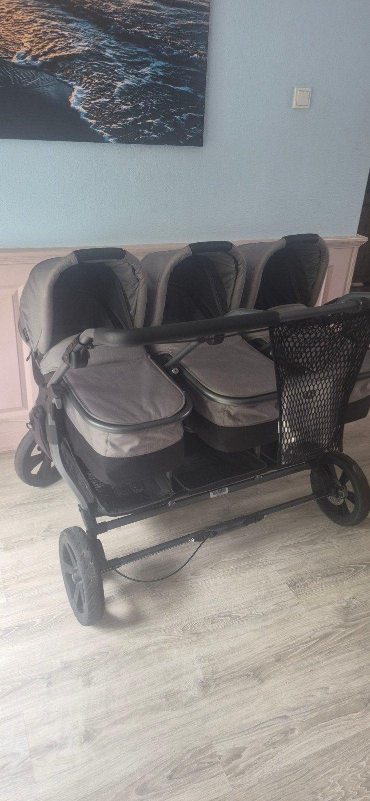 TFK Triplets Kinderwagen/Buggy met accessoires, Verstelbare duwstang, Zo goed als nieuw, Combiwagen, Ophalen