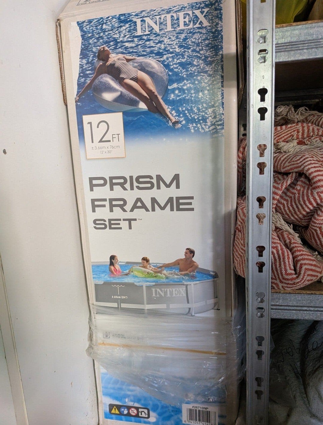Intex prism frame zwembad 3.66m, Ophalen, Gebruikt, Minder dan 80 cm, Rond
