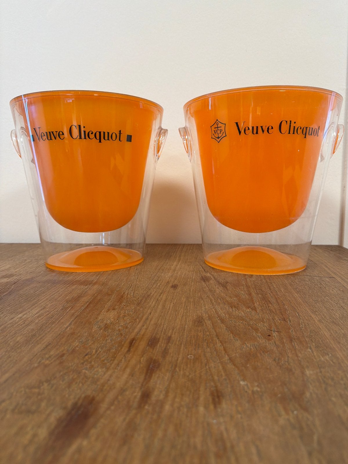 Set van 2 Veuve Clicquot champagnekoelers, Ophalen of Verzenden, Gebruikt