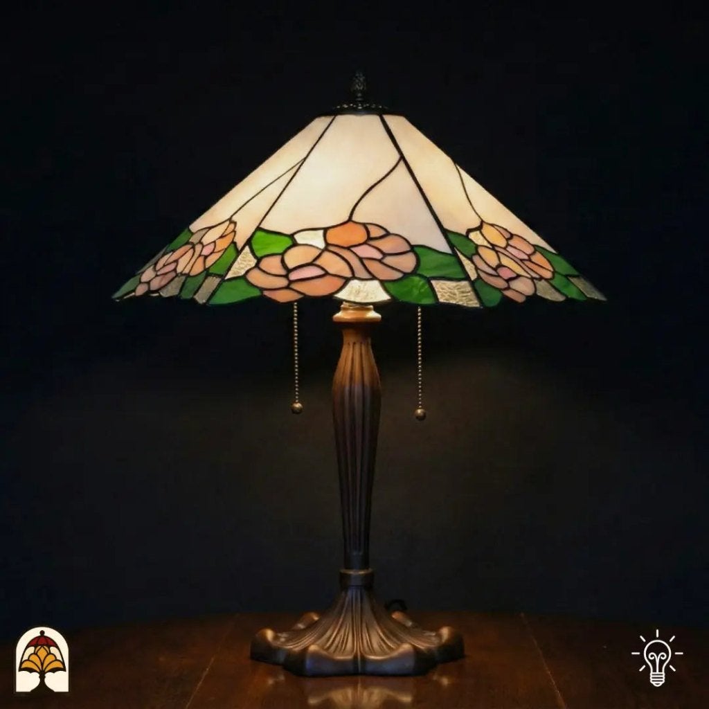 Tiffany tafellamp Alba Sereno 41 cm - handgemaakt, nieuw, Ophalen of Verzenden