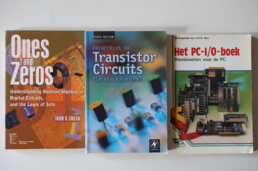 boeken electronica: transistor, boolean algebra, I/0, Ophalen of Verzenden, Zo goed als nieuw, School, Studie en Wetenschap