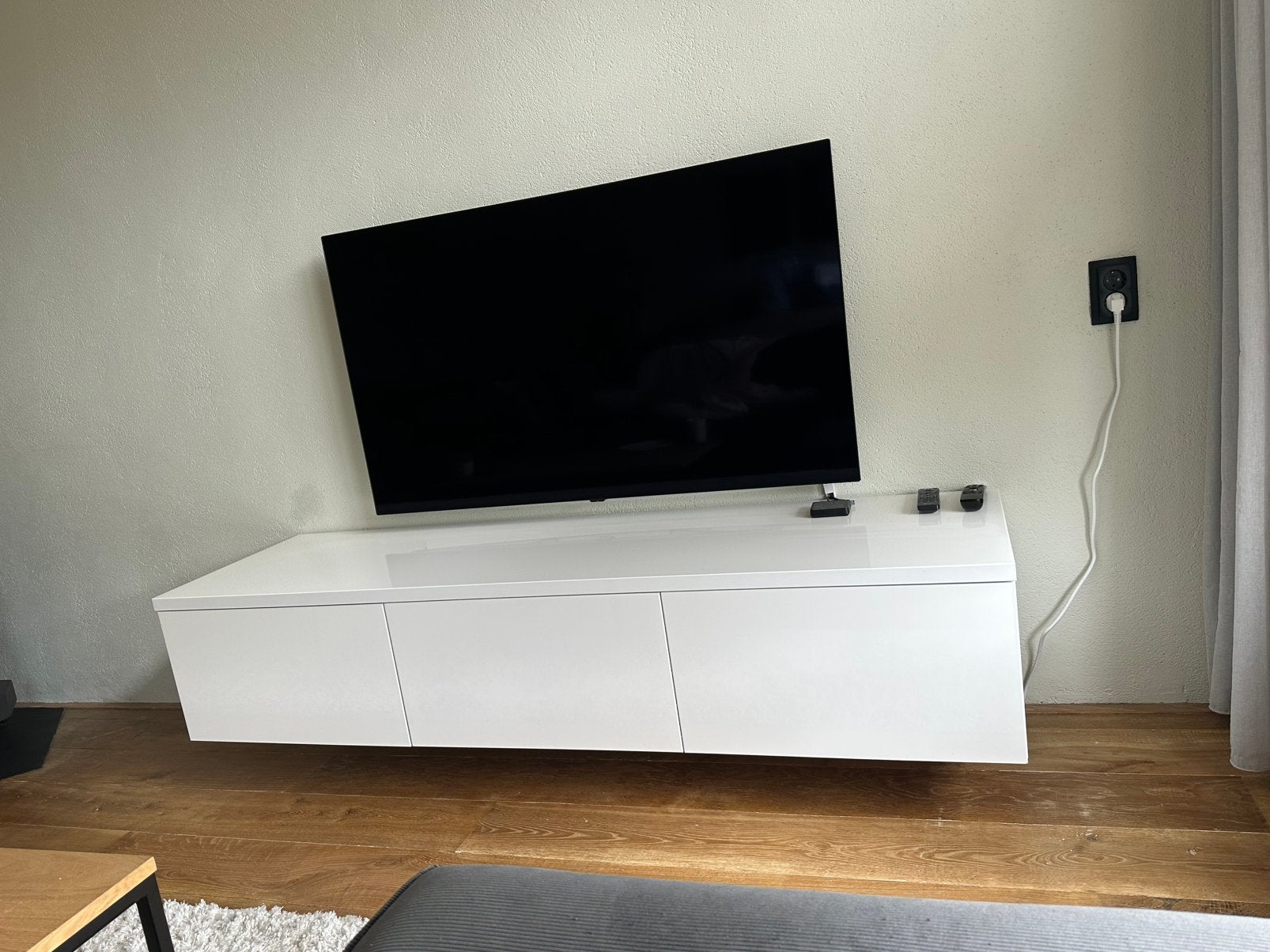 Zwevend tv meubel, Huis en Inrichting, Ophalen, 50 tot 100 cm, Zo goed als nieuw, Minder dan 100 cm