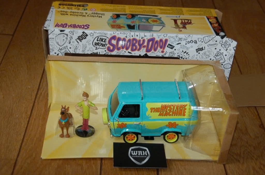 1:24 MYSTERY MACHINE SCOOBY DOO JADA in box WRH, Hobby en Vrije tijd, Modelauto's | 1:24, Verzenden, Zo goed als nieuw, Auto, Jada