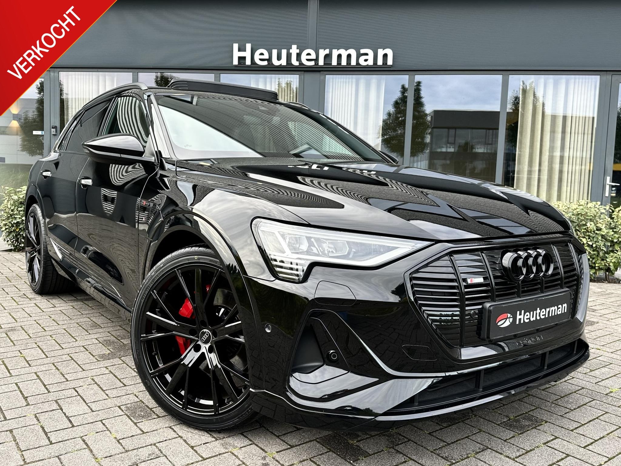 Audi e-tron 50 Quattro S Line Black/RS Stoelen/Pano/93%SOH A, Automaat, Zwart, 71 kWh, Leder