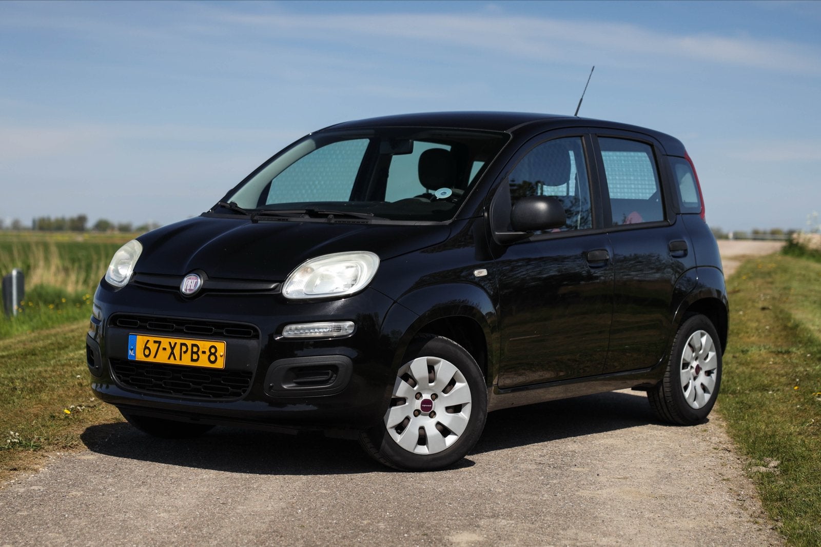 Fiat Panda Twinair 85 2012 Zwart nieuwe APK!, Auto's, Fiat, Voorwielaandrijving, Stof, 40 €/maand, Euro 6