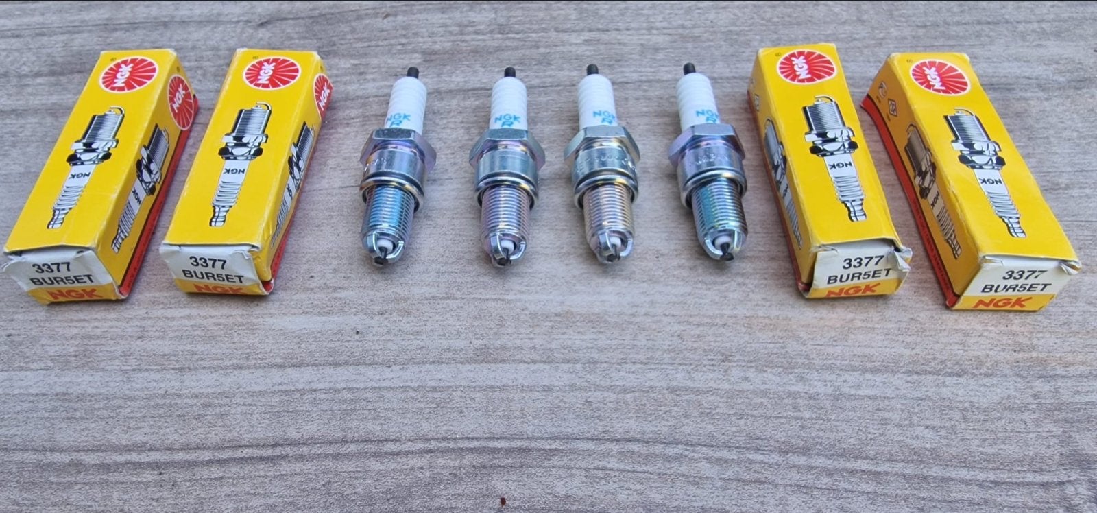 Nieuwe NGK Bougies BUR5ET (3377) - Set van 4, Ophalen of Verzenden, Nieuw, Universele onderdelen