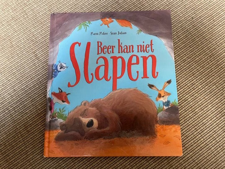 Beer kan niet slapen. Prentenboek zgan, Ophalen of Verzenden, Zo goed als nieuw, 2 tot 3 jaar
