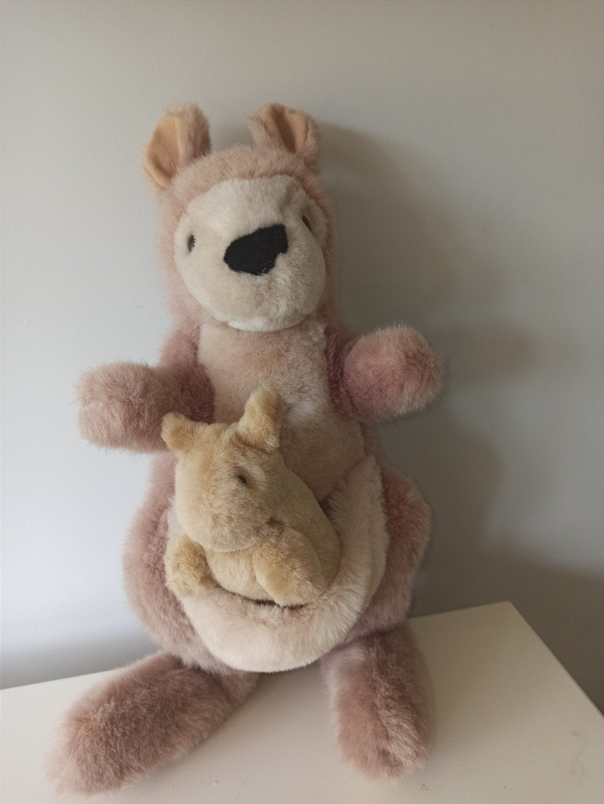 Grote knuffels: Kangoeroe, Koe en Kerstbeer, Kinderen en Baby's, Speelgoed | Knuffels en Pluche, Ophalen of Verzenden, Koe