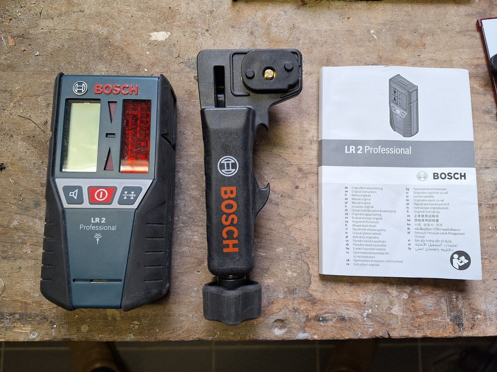 Bosch laserontvanger LR2 proffesional, Ophalen of Verzenden, Zo goed als nieuw
