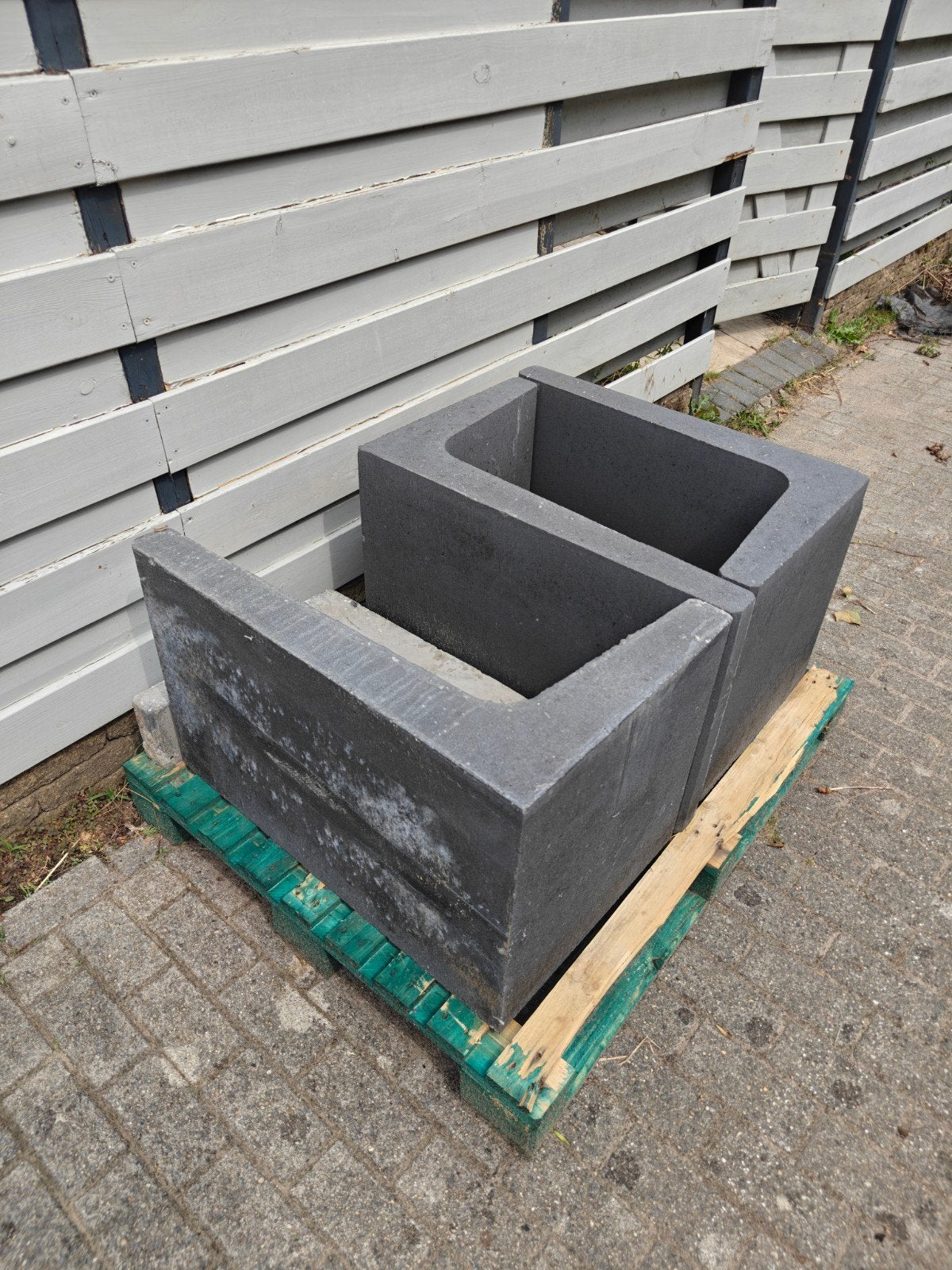 L-elementen Antraciet 50*50*80cm, Tuin en Terras, Bielzen en Borders, Ophalen, 25 cm of meer, Nieuw, 50 cm of meer