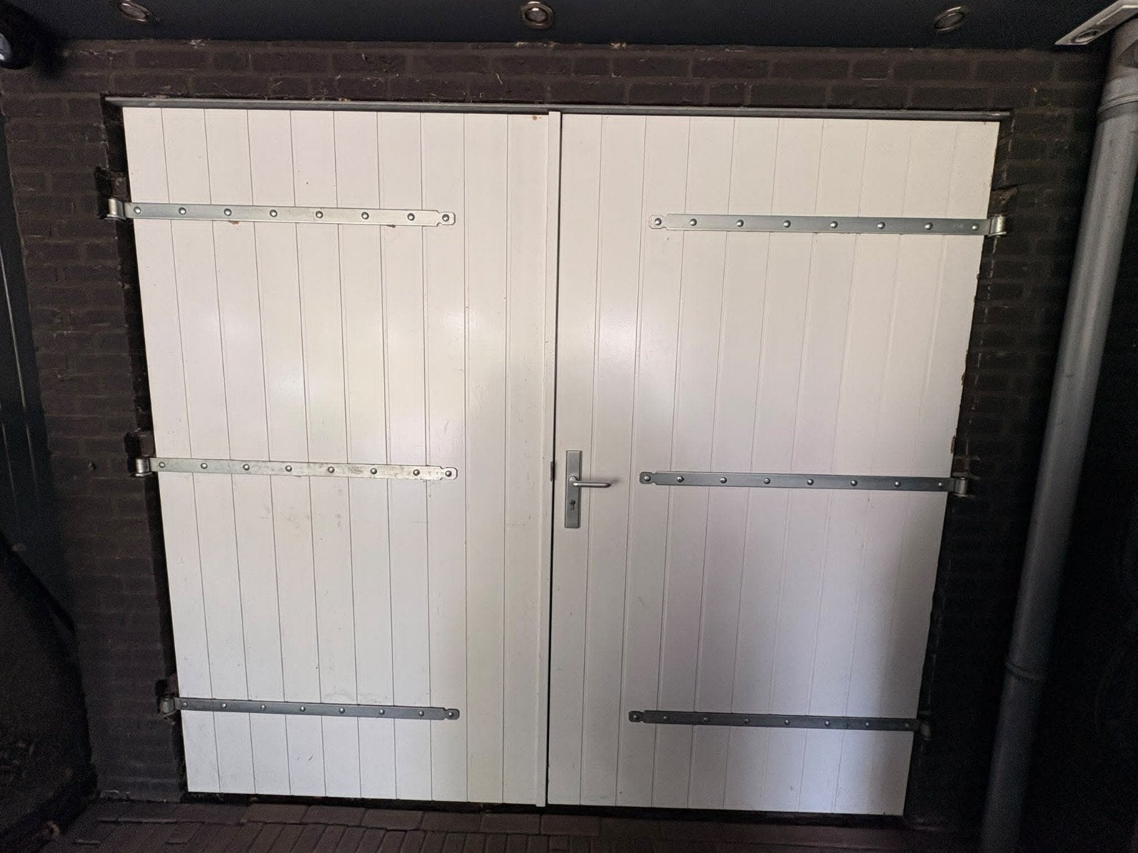 Garagedeur hout, Ophalen, Gebruikt, Garagedeur, Metaal